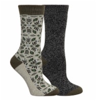 Women's Polarize Midweight Thermal Crew Socks - Green Perspective: Main