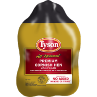 Tyson All Natural* Frozen Premium Whole Cornish Hen Perspective: Main