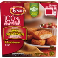 Tyson All Natural Spicy Chicken Nuggets Perspective: Main