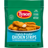 Tyson Frozen Lightly Breaded Chicken Strips Perspective: Main