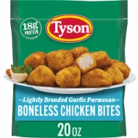 Tyson Frozen Lightly Breaded Garlic Parmesan Boneless Chicken Bites Perspective: Main