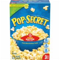 Pop Secret Microwave Popcorn Extra Butter Flavor 3.2 Oz Sharing Bags Perspective: Main