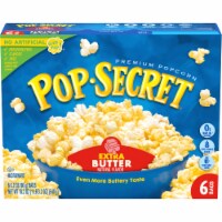 Pop Secret Microwave Popcorn Extra Butter Flavor 3.2 Oz Sharing Bags Perspective: Main