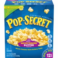 Pop Secret Microwave Popcorn Movie Theater Butter Flavor 1.75 Oz Snack Bags Perspective: Main