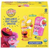 Earth's Best® Sesame Street Strawberry Banana Fruit Yogurt Smoothies Variety Pack Perspective: Main