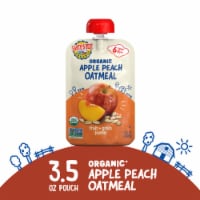 Earth's Best Organic® Apple Peach Oatmeal Fruit & Grain Stage 2 Baby Food Puree Pouch