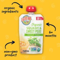Earth's Best Organic Squash & Sweet Peas Veggie Puree Stage 2 Baby Food