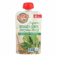 Earth's Best Organic® Spinach Lentil Brown Rice Veggie & Protein Baby Food Pouch Perspective: Main
