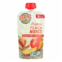 Earth's Best Organic Peach Mango Baby Food Puree - Stage 2 - Case of 12 - 4 oz. Perspective: Main