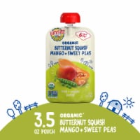 Earth's Best Organic Baby Food Pouches, 6+ Months, Butternut Squash, Sweet Peas & Mango Puree Perspective: Main