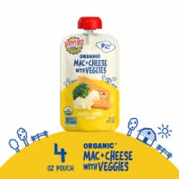 Earth's Best Organic Baby Food Pouches, 9+ Months, Pasta & Veggie Puree, Mac & Cheese with Veggies Perspective: Main