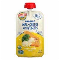 Earth's Best Organic Baby Food Pouches, 9+ Months, Pasta & Veggie Puree, Mac & Cheese with Veggies Perspective: Main