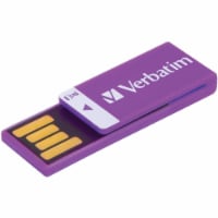 Verbatim Clip-it 16 GB USB Flash Drive - Violet