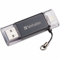 Verbatim iStore 'n Go Dual USB 3.0 Flash Drive - Gray