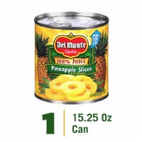 Del Monte® Sliced Pineapple in 100% Juice Canned Fruit