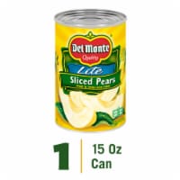 DEL MONTE Lite Sliced Bartlett Pears in Extra Light Syrup Canned Fruit Perspective: Main