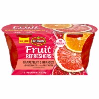 Del Monte® Fruit Refreshers® Grapefruit and Oranges Fruit Cup Snacks in Sweetened Water Perspective: Main