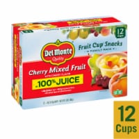 Del Monte® Cherry Flavored Mixed Fruit Fruit Cup Snacks in 100% Juice