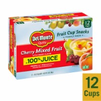Del Monte® Cherry Flavored Mixed Fruit Fruit Cup Snacks in 100% Juice 12 Pack