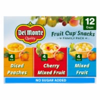 Del Monte® Fruit Cup Snacks No Sugar Added Family Pack