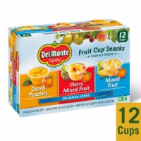 Del Monte No Sugar Added Fruit Cup Snacks Variety Pack Perspective: Main