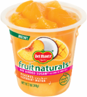 Del Monte Fruit Naturals No Added Sugar Peaches in Mango Flavored Coconut Water Fruit Cup Perspective: Main