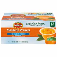 Del Monte® No Sugar Added Mandarin Oranges Fruit Cup Snacks Perspective: Main