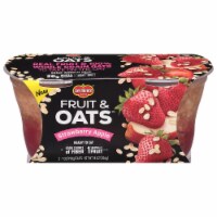 Del Monte Fruit and Oats Strawberry Apple Fruit Cups Perspective: Main