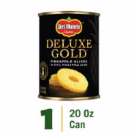 Del Monte® Deluxe Gold Pineapple Slices in 100% Juice Canned Fruit