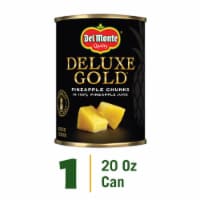 Del Monte® Deluxe Gold Pineapple Chunks in 100% Pineapple Juice Canned Fruit