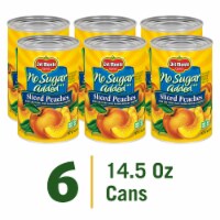 DEL MONTE No Sugar Added Yellow Cling Sliced Peaches Canned Fruit 4 Pack Perspective: Main