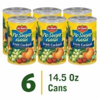 DEL MONTE No Sugar Added Mixed Fruit Cocktail Canned Fruit 4 Pack Perspective: Main