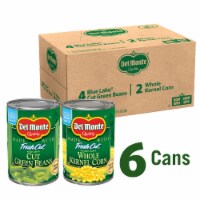 DEL MONTE FRESH CUT Canned Vegetables Variety Pack Green Beans and Whole Kernel Corn 6 Pack Perspective: Main