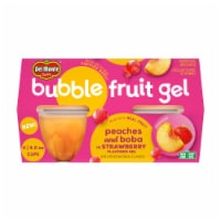 Del Monte Bubble Fruit Gel Peach Strawberry Fruit Cup Snacks Perspective: Main