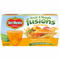 Del Monte Peach & Mango Fruit & Veggie Fusion Fruit Cups Perspective: Main