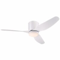 Westinghouse 7225100 46 in. White Indoor Ceiling Fan with White ABS Blades & Opal Frosted Gla