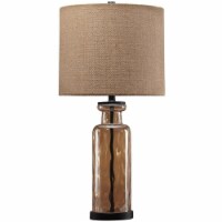 Ashley Furniture Laurentia Glass Table Lamp in Champagne