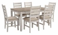 Signature Design by Ashley Cohn White/Light Brown Dining Room Set