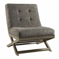 Ashley Sidewinder Tufted Accent Chair in Taupe