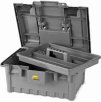 Plano 16-Inch Power Tool Box with Tray - Gray Perspective: Main