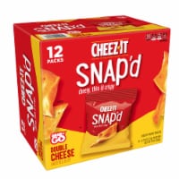 Cheez-It Snap'd Double Cheese Cheesy Baked Snacks 12 Count Perspective: Main