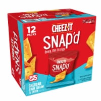 Cheez-It Snap'd Cheesy Baked Snacks Cheddar Sour Cream and Onion Perspective: Main