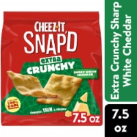 Cheez-It® Snap'd Sharp White Cheddar Cheese Crackers Perspective: Main