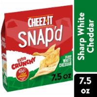 Cheez-It® Snap'd Sharp White Cheddar Cheese Crackers Perspective: Main
