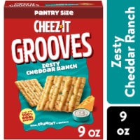 Cheez-It® Grooves Zesty Cheddar Ranch Cheese Crackers Perspective: Main