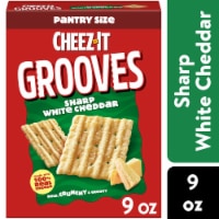 Cheez-It® Grooves Sharp White Cheddar Crunchy Cheese Crackers
