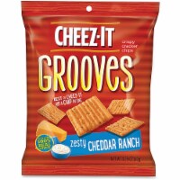 Cheez It Grooves Zesty Cheddar Ranch Crispy Cracker, 3.25 Ounce -- 6 per case.