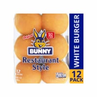 Bunny Hamburger Restaurant Style White Buns