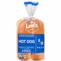 Lewis Half Pack Hot Dog Buns Perspective: Main