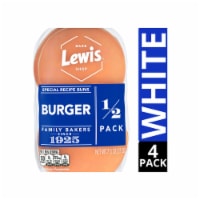 Lewis Bake Shop White Half Pack Burger Buns Perspective: Main